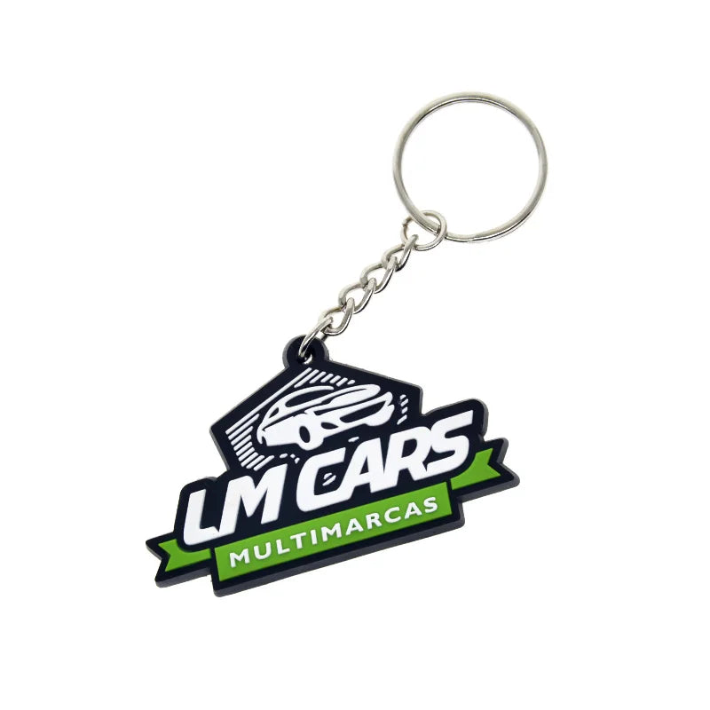 2D Custom Design Soft PVC Keychain Personalized Rubber Key Ring Wholesale Key Pendant
