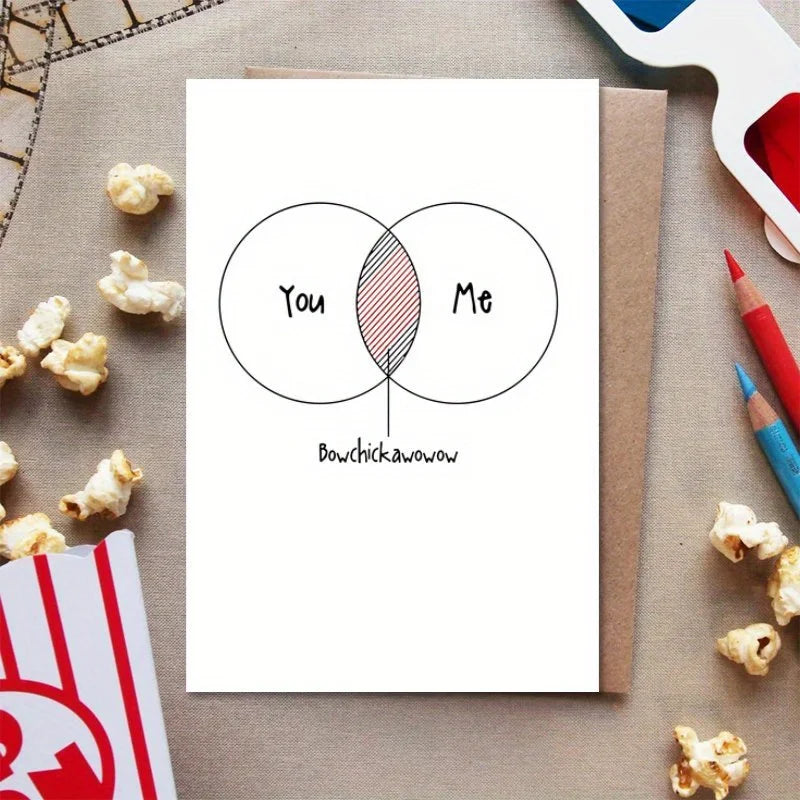 A humorous Valentine's Day card, as a unique gift for couples, suitable for Christmas, Halloween, and Thanksgiving.