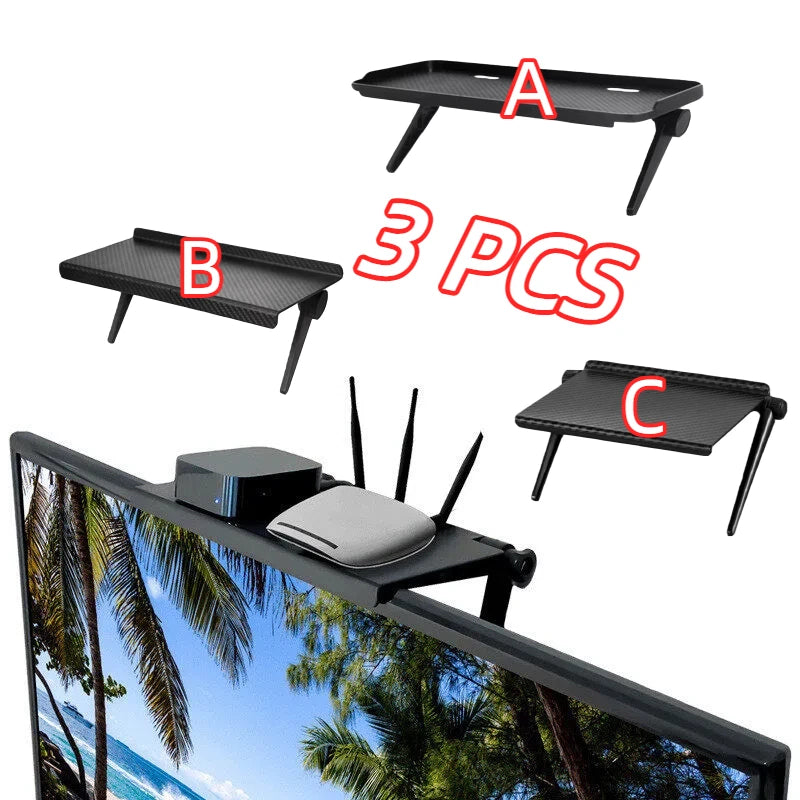TV Computer Screen Top Storage Holders Racks Wireless Router TV Set-top Box Shelf Adjustable Monitor Stand Home Organization New