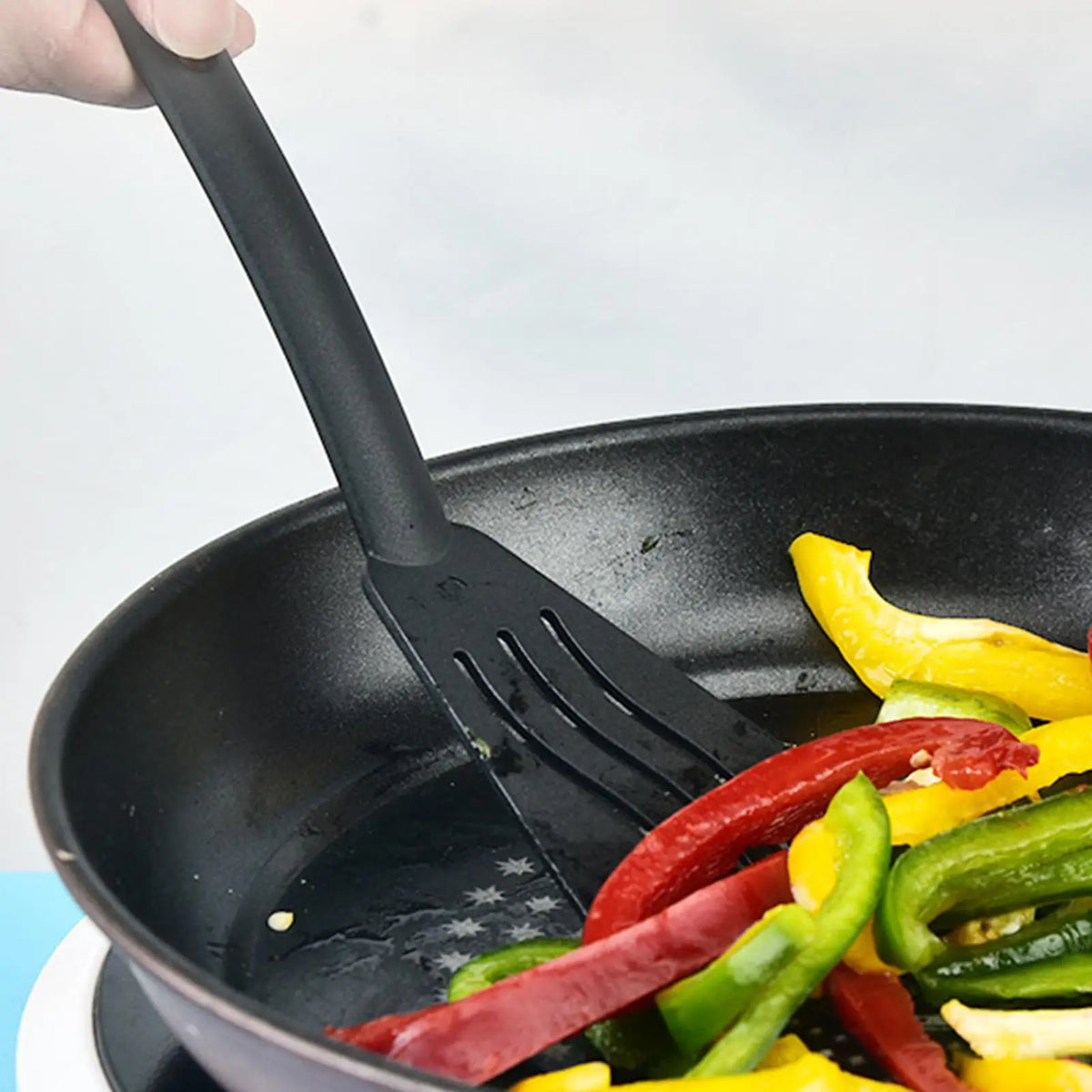Kitchen Utensils Set Nylon Kitchen Utensils Set Non Stick Spatulas Comfortable Handle Cookware Accessories For Camping Hiking