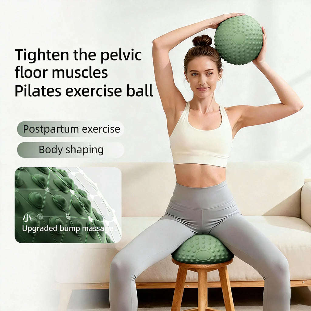 Pilates Training Ball Pelvic Floor Muscle Tightening Massage Ball Thickened Explosion Proof Yoga Ball Postpartum Shaping Home Fi