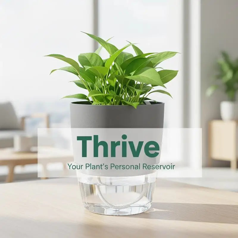 1Pcs Plastic Planters Transparent Self-Watering Plant Flower Pot Lazy Hydroponic Flowerpot Home Garden Decoraction Planters