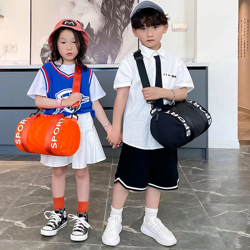 Children'S Tote Travel Bag for Kids Luggage Weekend Gym Sports Fitness Handbag Outdoor Shoulder Duffle Swimming Crossbody Bag