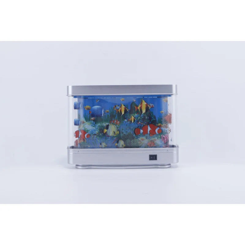 Mini LED Fish Lamp Night Light for Home Decor Desktop Aquarium Mood Lighting