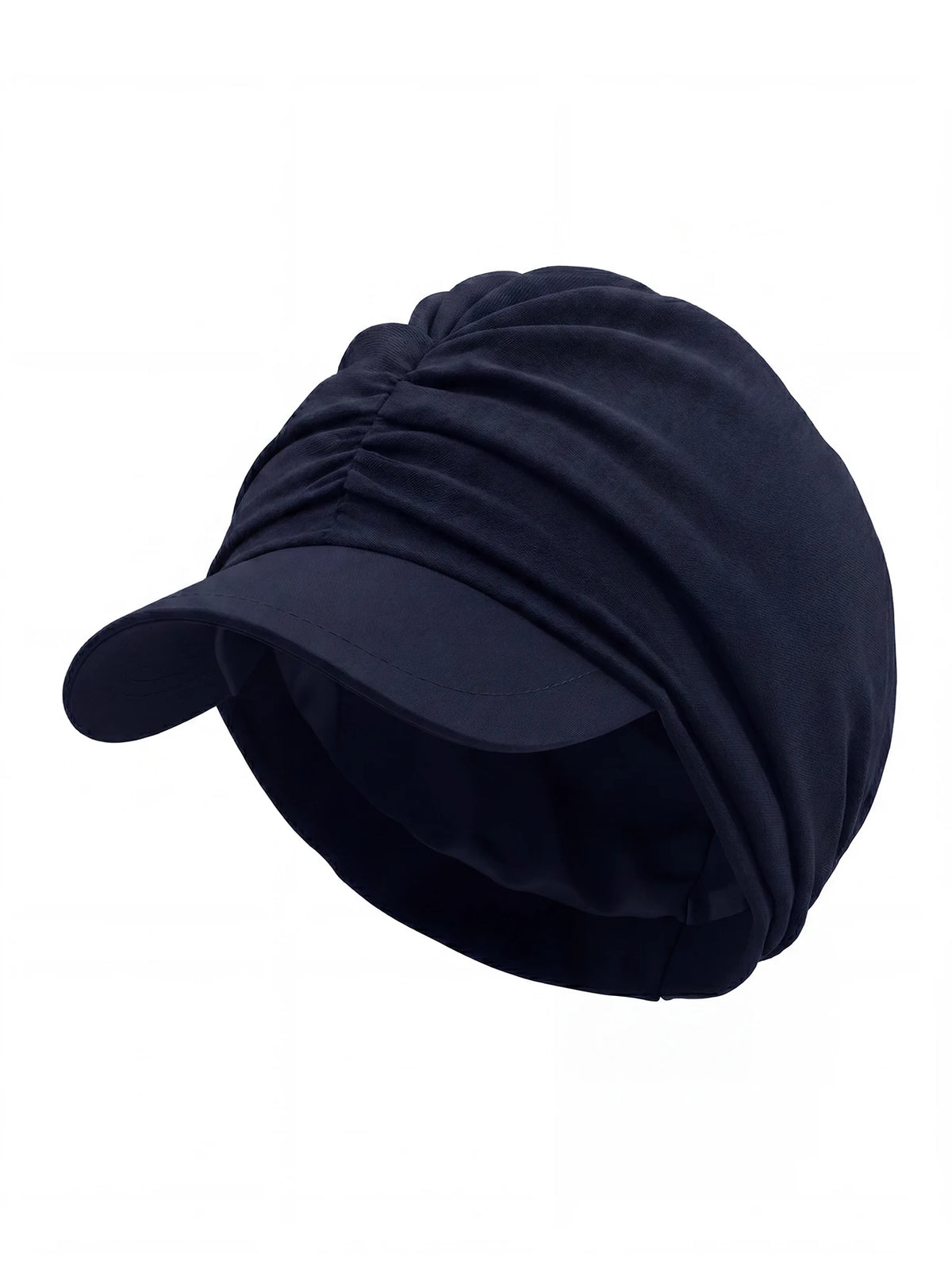 Muslim Women Baseball Cap Hijab Solid Black Turban Hat Islamic Daily Headwear Modest Headscarf for Outdoor Sports Daily Wear