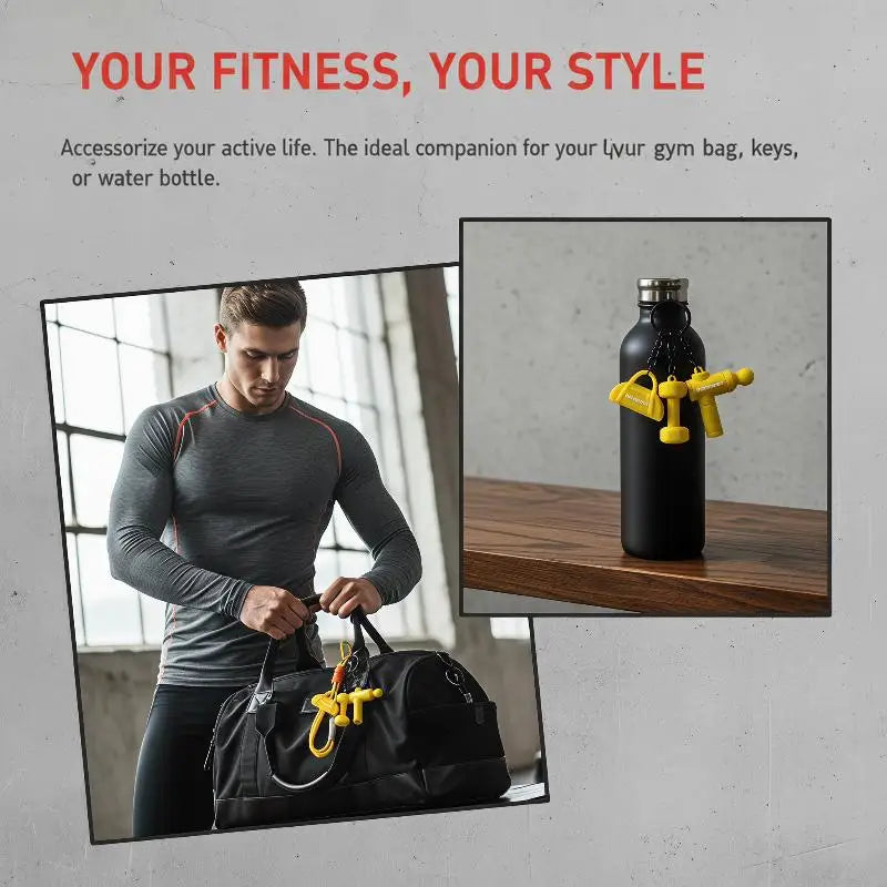 1Pc Fitness Keychain For Gym Lovers Premium Gift For Gym Bags Water Bottles D Buckle Sports Style Keychain Accessories