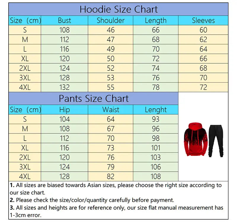 Ensemble sweat à capuche et jogging pour homme portant le numéro 23, dans un dégradé rouge et noir, avec une tenue décontractée coordonnée.