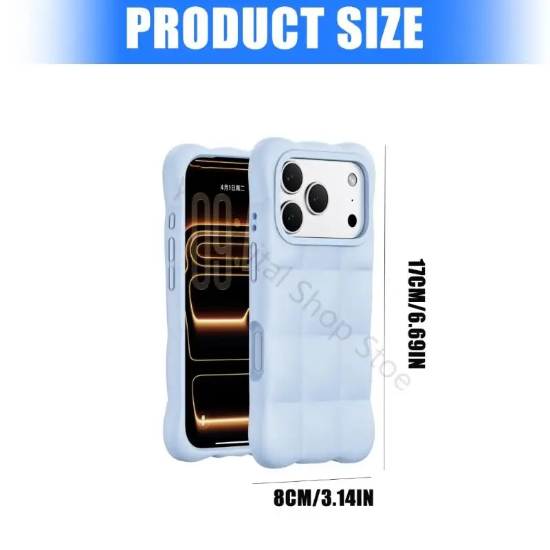 96BA Rounded Square Phone Cover With Covered Controls And Inner Layer for Phone 17