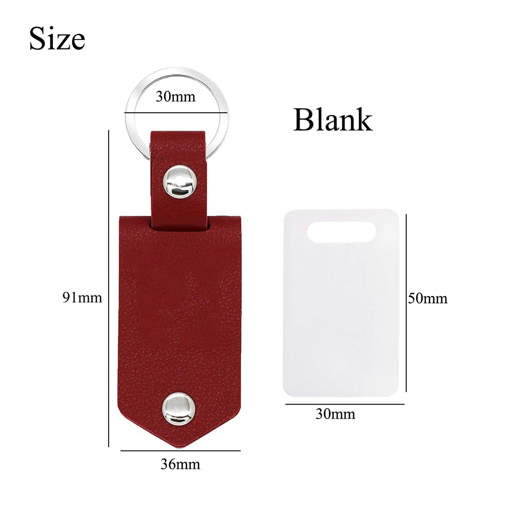Personalized Photo/Text Leather Keychain for Men Womens Custom Picture Key Chains Memorial Gifts for Family Lover Dropshipping