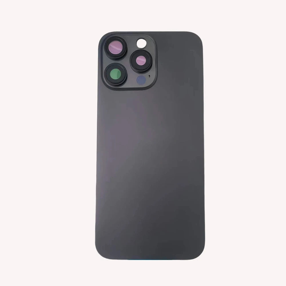 1 Pc Back Glass Cover For iPhone 16 Pro 16 Pro Max Replacement With Camera Lens Bracket & Magnets, Repair Rear Housing Panel