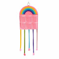 Kids Hair Accessories Storage Hanging Bag, Wall Mount Felt Hair Clip Headband Scrunchie Organizer, Girls Room Hairpin Display St