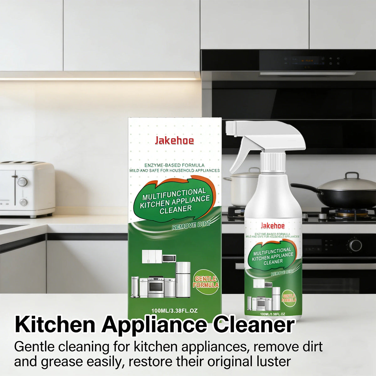 Kitchen Appliance Cleaner Multi-purpose Kitchen Cleaning Spray Remove Dirt Cleans Stoves Oven Range Hoods Grease Removal Spray