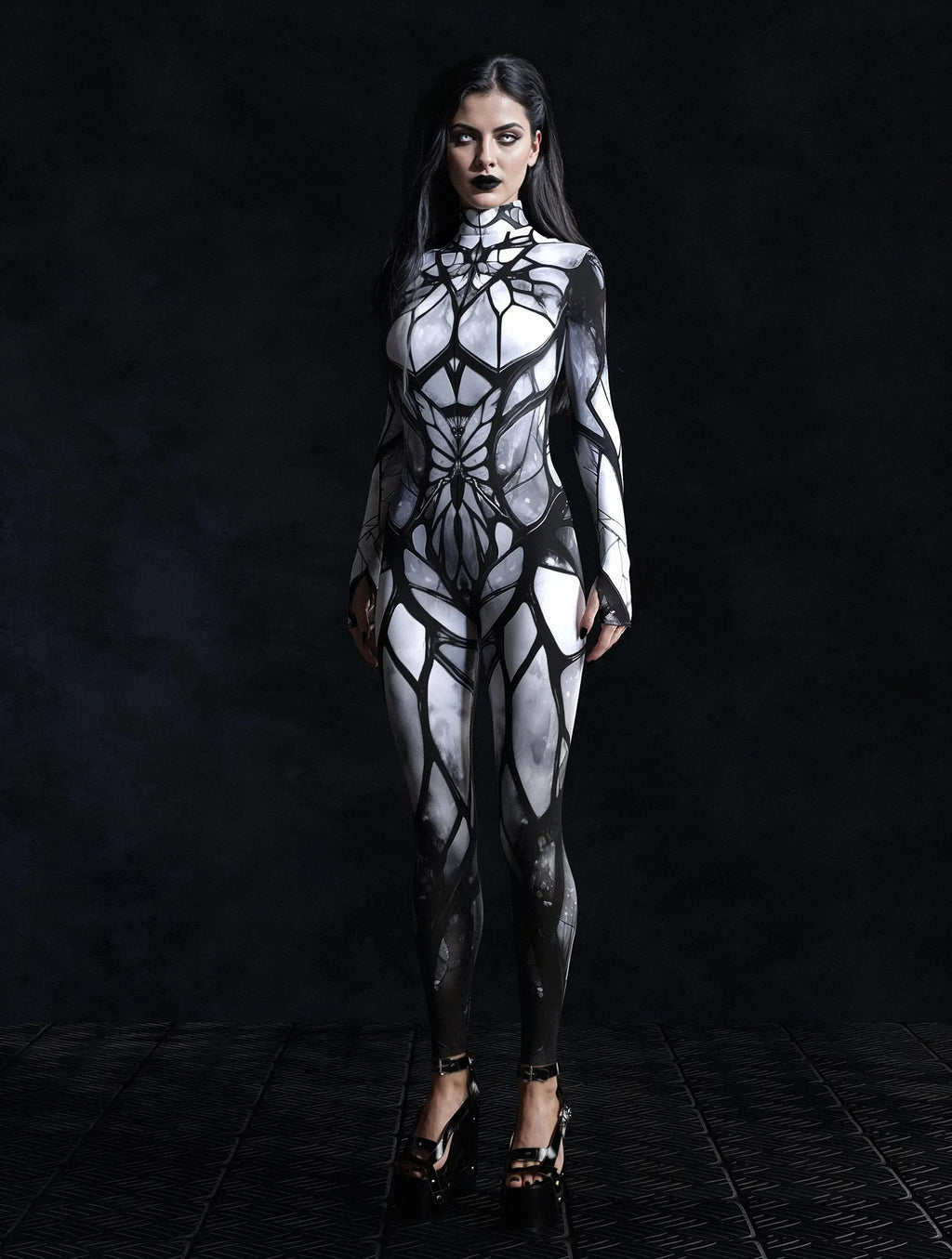 Women Unique Jumpsuit Multicolour Printing Holiday Party Wear Rave Onesie Cosplay Costume Festival  Bodysuits Rompers