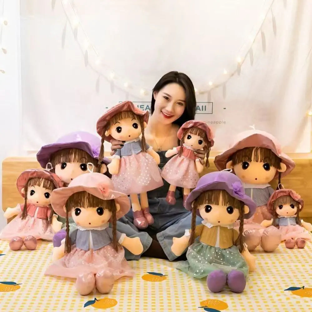 Stuffed Animal Dolls Cartoon Sweetheart Doll Cute Design Rag Doll Style Gril Plush Toy 45CM Soft Girl Stuffed Toys Kids
