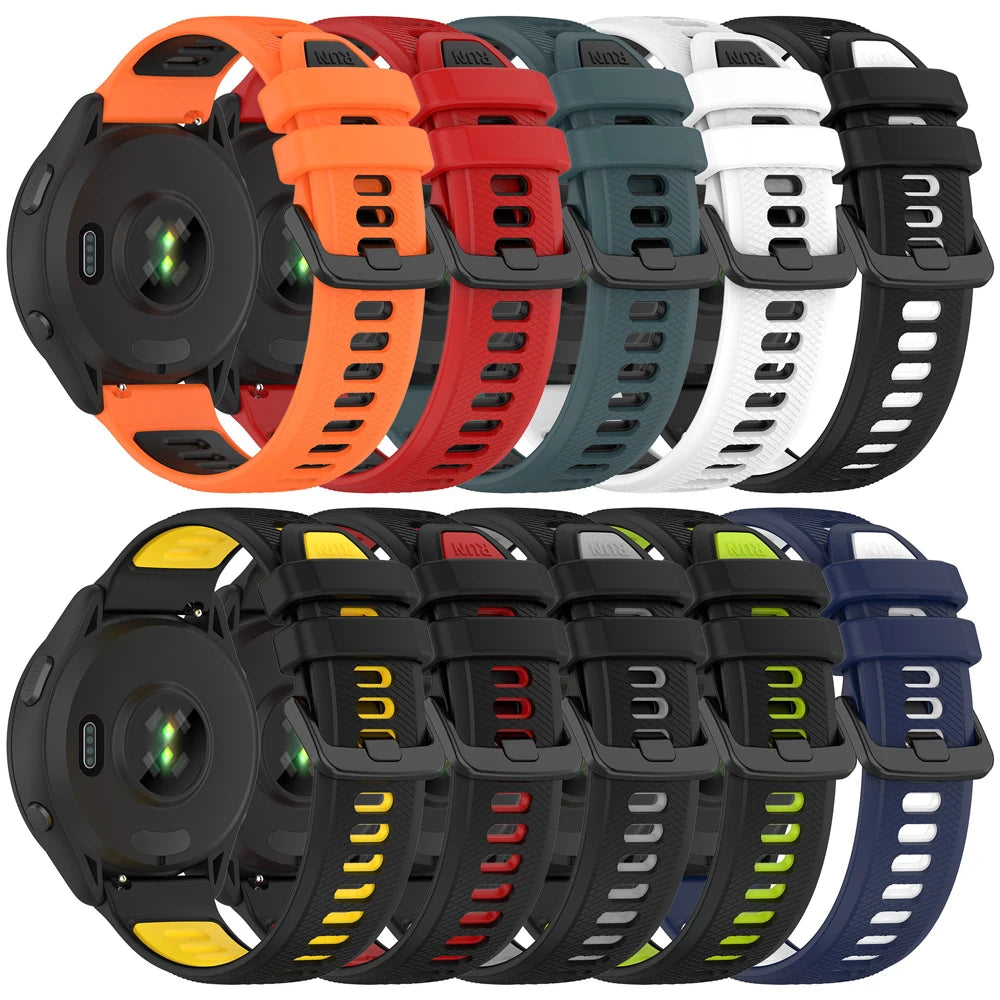 Sport Watch Straps 22mm For TicWatch Pro 3 Ultra LTE/GPS Smart Watches Band For huawei GT6 6Pro Women Man Soft Silicone Bracelet