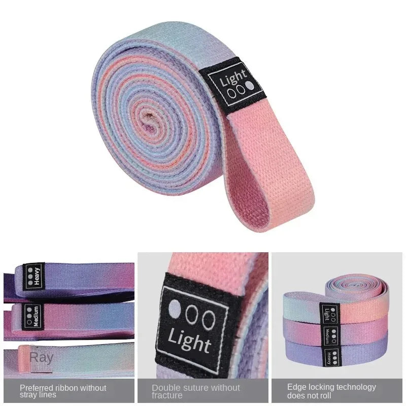 Long Resistance Loop Bands Unisex Elastic Bands Full Body Stretch Training Yoga Pilates Home Gym Fitness Equipment