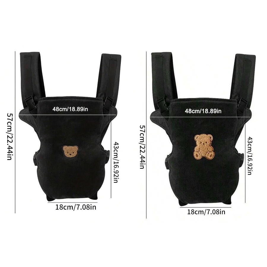 1Pc Ergonomic Multifunctional Baby Carrier - 4-in-1 Portable Baby Travel Gear, with Adjustable and Comfortable Front and Back Straps, the Perfect Gift for Baby's Baby Shower, Halloween, Christmas, and New Year
