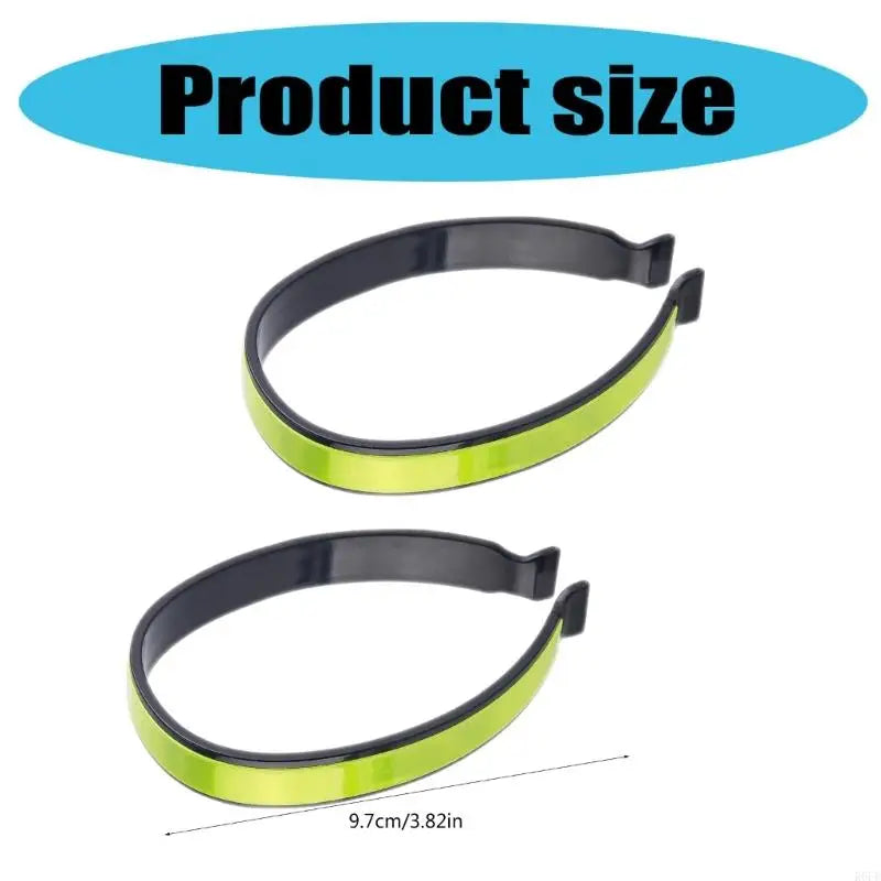 652F 4Pcs Cycling Pant Holder Biking Accessories for Safe Ride, Cycling Trouser Clip, Reflective Band for Bicycles Safety