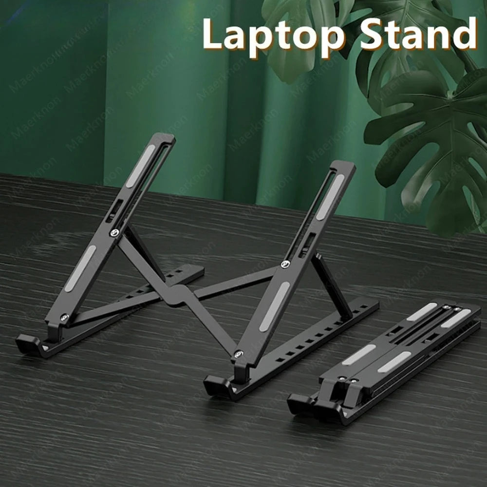 Portable Foldable Laptop Stand Adjustable Notebook Bracket ABS Material Desk Holder For Macbook Air iPad Tablets Base Accessorie