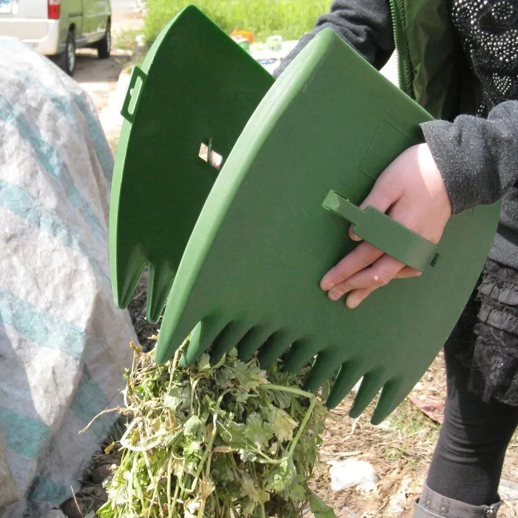 Lightweight Leaf Scoops Rubbish Collect Hand Rakes Grabber Leaf Pick Up Tools for Garden Cleaning Yard Grass Clippings