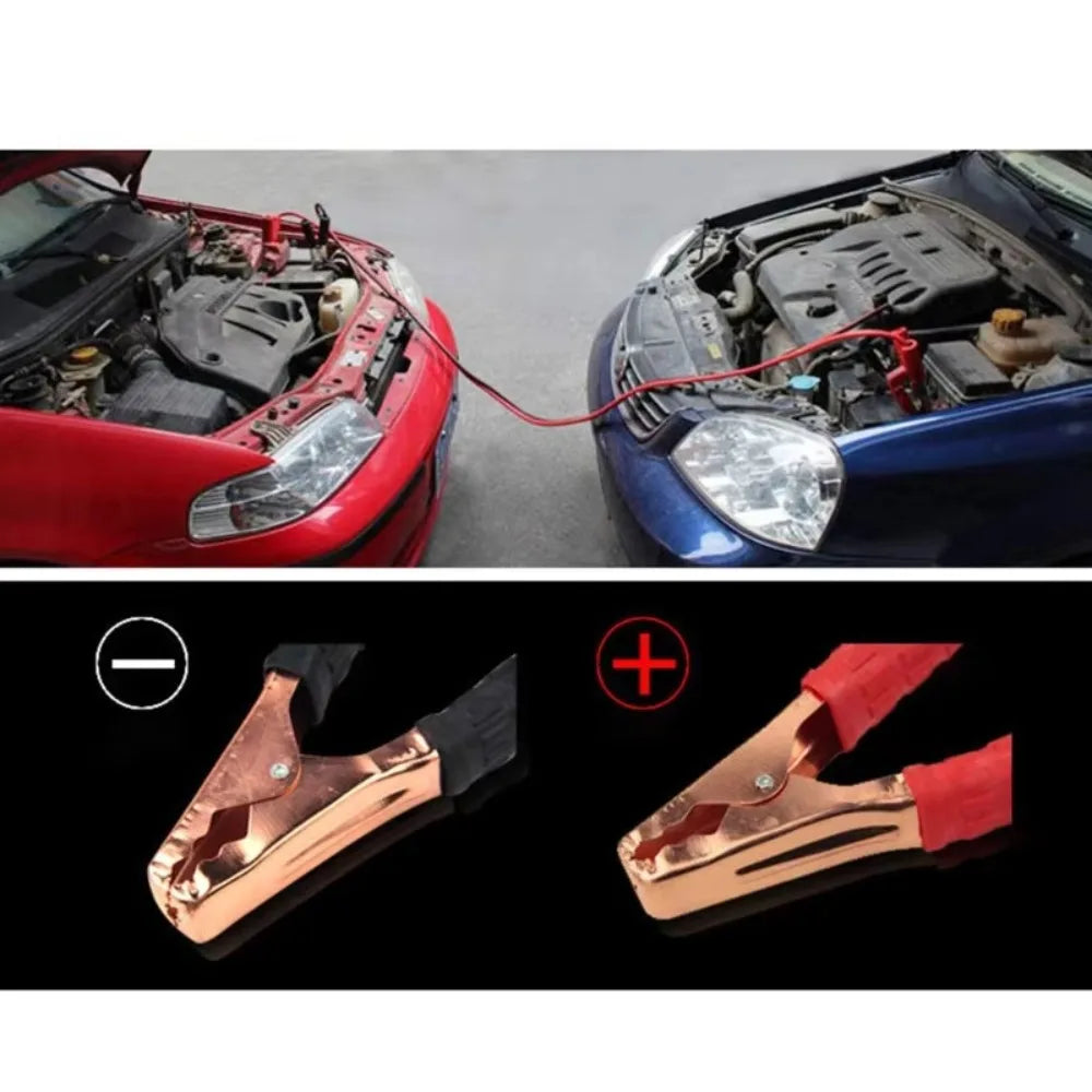 Car Emergency Accessories A Set 500A Car Power Charging Booster Cable Alligator Clamp Battery Double-ended with Clamps Clips