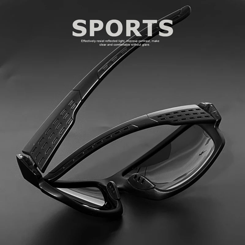 Polarized Sports Sunglasses – High-Quality UV400 for Fishing, Travel, Running & Driving with Color-Changing Lenses