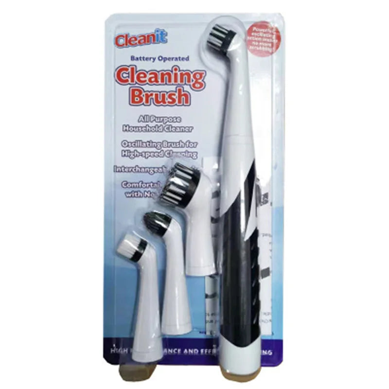Household Kitchen Wall Cleaning Product Clean Glass Shoe Rotating Handle Brush Set Electric Floor Scrubber Cleaner Kit