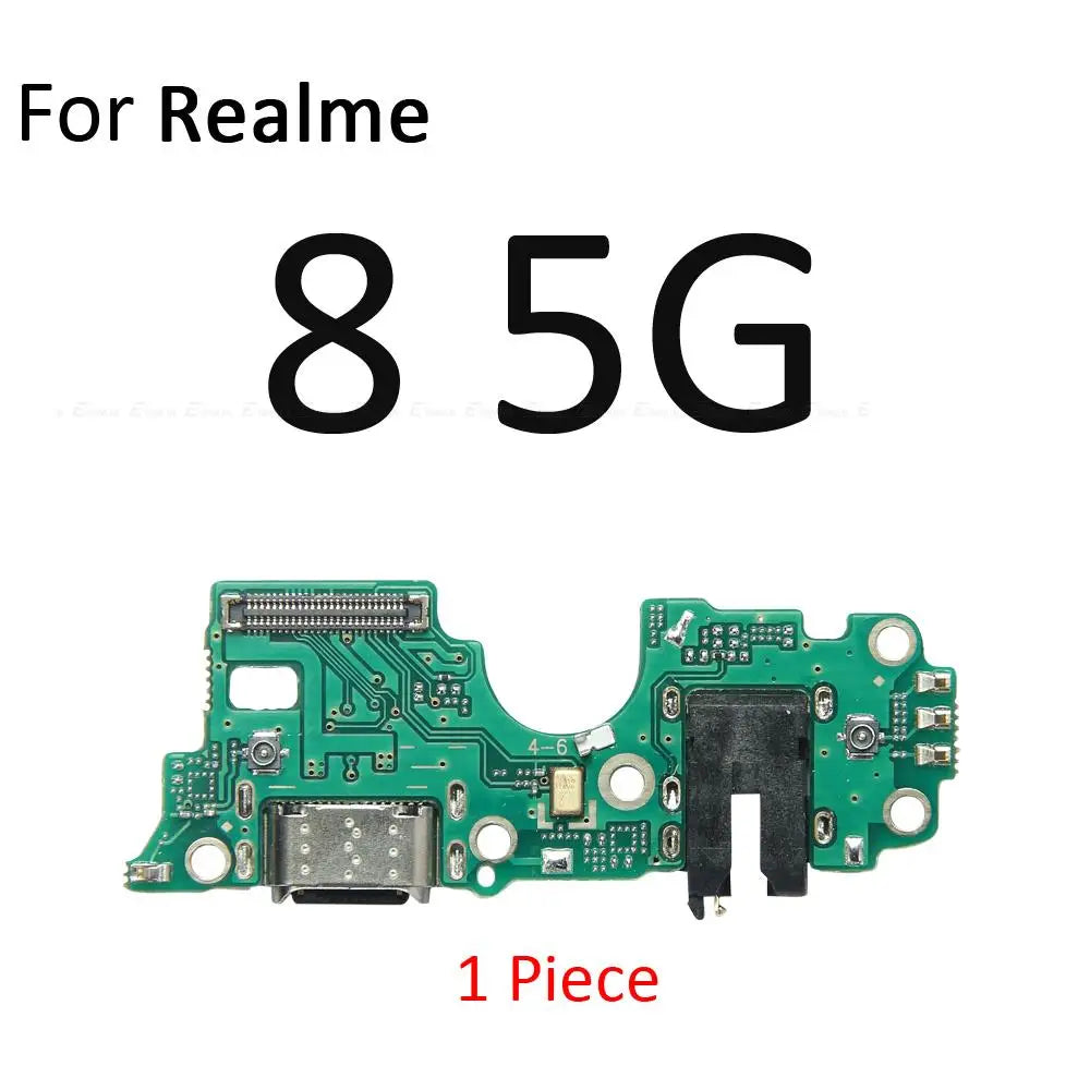 USB Power Charging Charger Dock Port Flex Cable With Microphone Mic For OPPO Realme 8 8s 7 7i 6 6i 5 5i 5s 3i 3 Pro