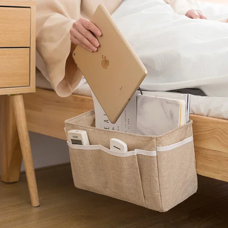 Baby Bedroom Bed Storage Organizer Storage Rack Dormitory Basket Bedside Hanging Multifunction Caddy Holder Pockets Waterproof