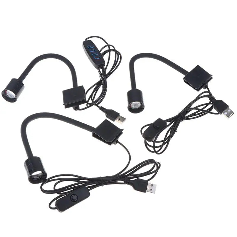 3W South American Aquarium Spotlight 3‑Color LED Fish Tank Lamp Focus Lighting Practical Aquascape Decor Light for Fish Tank Lan