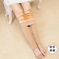 Winter Thermal Pantyhose Women Thicken Stockings Fake Translucent Pantyhose Fleece Lined Tights High Waist Elastic Wool Socks