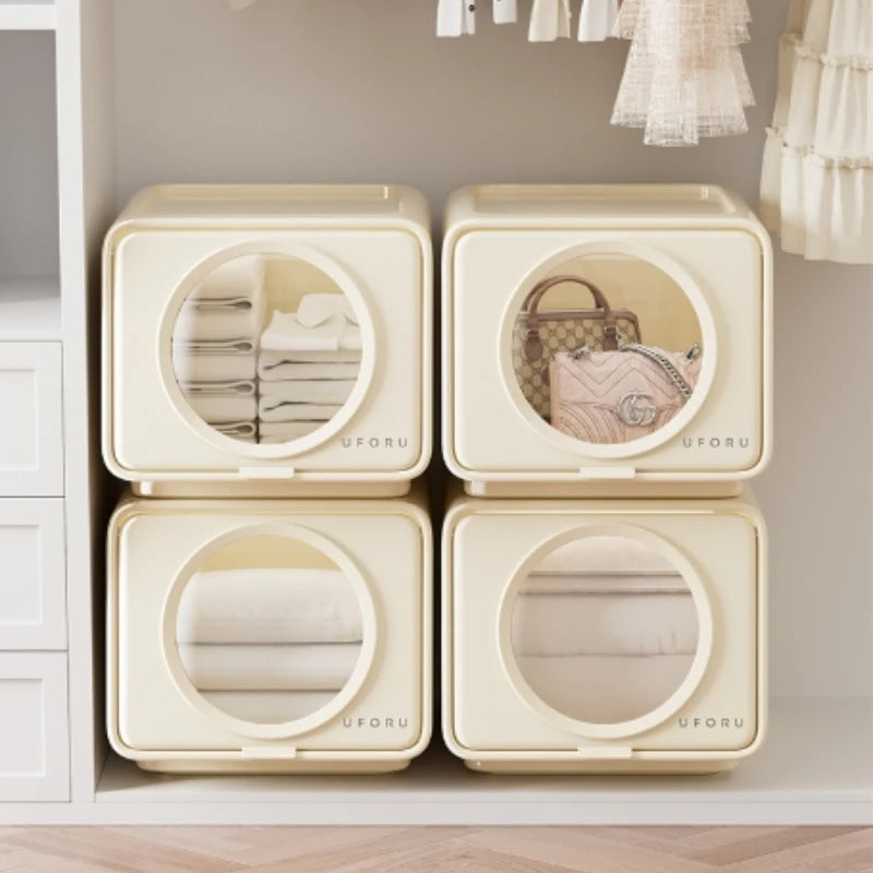 Simple Household Storage Box, Toy and Snack Organizer, Flip-Top Storage Shelf, Large Capacity Multi-Compartment Storage Bin