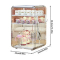 Baby Bottle Storage Organizer Toddler Cutlery Organizer Clear Dustproof Bottle Holder for Kitchen Bathroom Table Bedroom Fridge