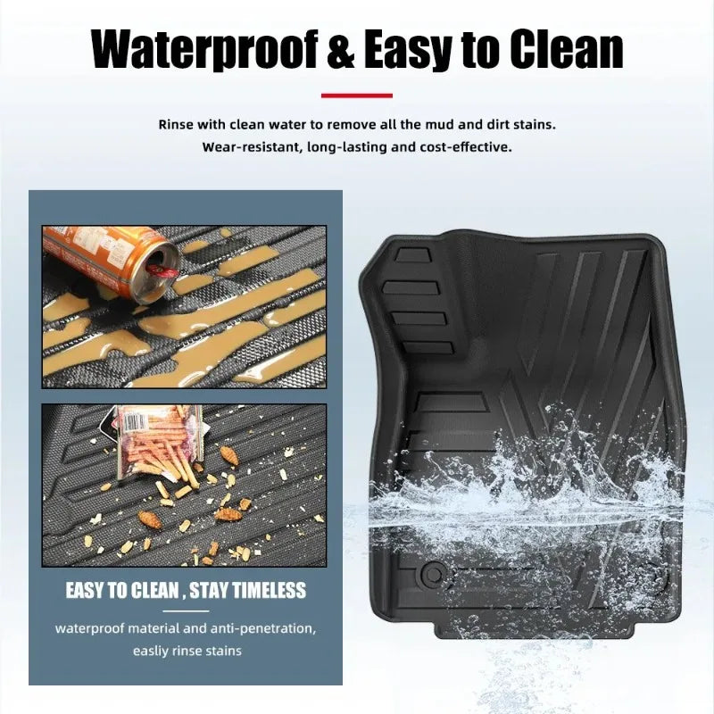 Seat Back Mat for Aion Hyper Ht 2023 Car Floor Mats TPE Accessories Easy Clean Protection All Weather Waterproof