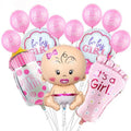 13pcs Baby Shower Boy Girl Decoration It's A Boy It's A Girl Baby Balloons Gender Reveal Kids Birthday Baptism Christening Party