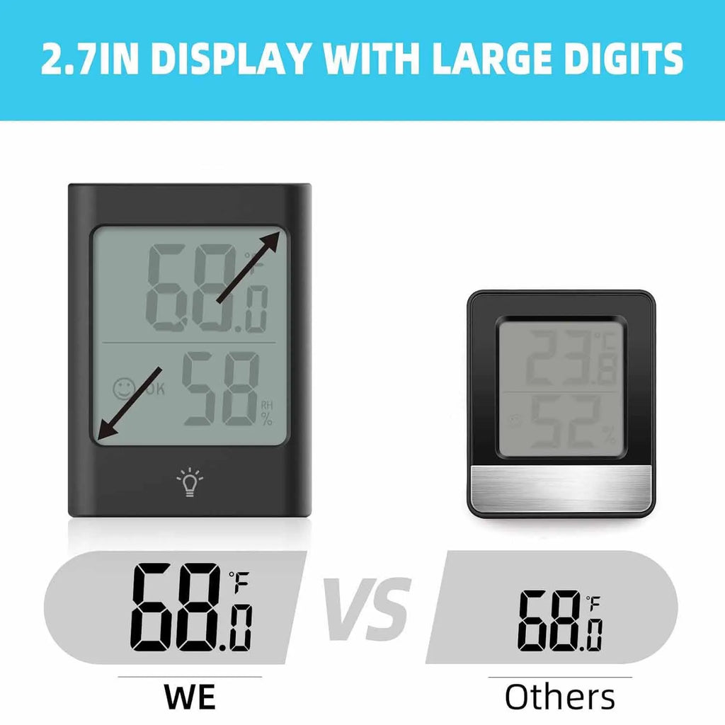 Digital Hygrometer Indoor Thermometer Hygrometer Room Thermometer and Humidity Gauge with Temperature Monitor for Home, Room, Of