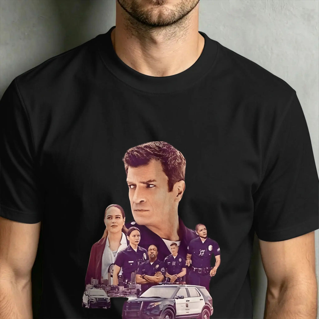 The Rookie TV Show Men T Shirt  Cool Tees Short Sleeve Crewneck T-Shirts 100% Cotton Original Tops