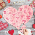 Valentines Day Decor Valentines Day Heart Puzzle Valentine's Day Wooden Hearts Valentine Rustic Wooden Love Heart Centerpieces