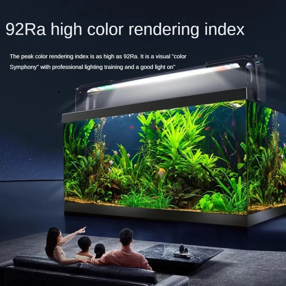 LED Light for Fish Tank Coral Growth Full Spectrum Clear Water Energy Saving Lamp for Aquatic Plants Aquarium Lighting