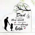 Father's Day Gift From Daughter – Laser Engraved Acrylic Plaque | Sentimental Keepsake for Dad, Birthday,Anniversary Home Office