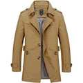 High Quality Men's Trench Coat Oversized Windbreaker Pure Cotton Business Casual Jacket Men Clothing Plus Size Overcoat 5XL