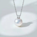 Elegant New Pearl Bead Necklace for Women - Minimalist Round Single Pendant  Sweater Chain Versatile High-End Fashion Jewelry