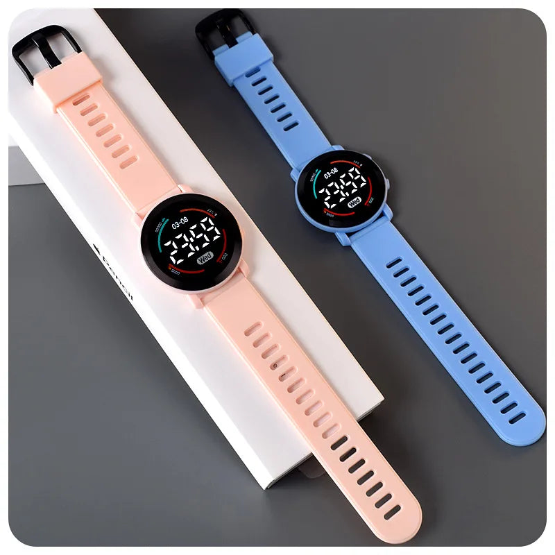 Girls Watch 30m Waterproof Girl Cute Kids Watches Clock Digital LED Children Electronic Watches Kids Wristwatch montre enfant