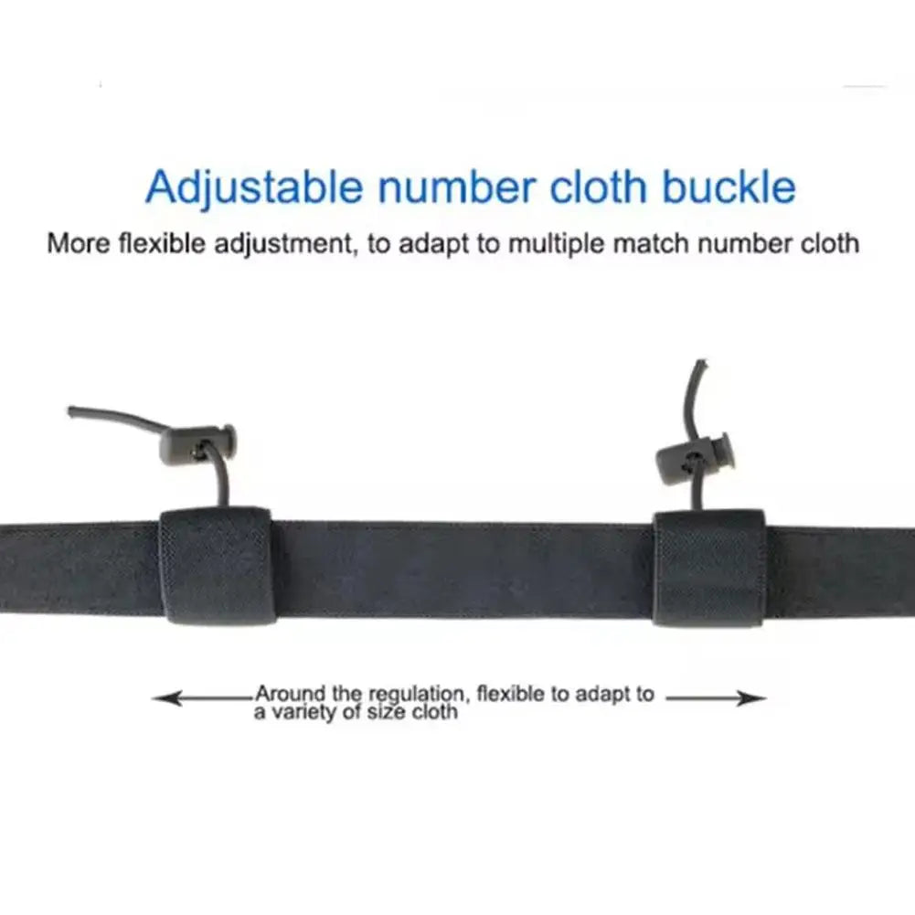 Running Bib Holder Race Belt Runner Bib Strap Race Number Belt for Triathlon Marathon Runing Cycling Adjustable Waist Belt