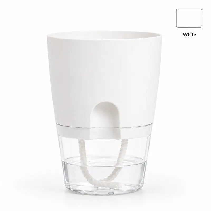 1Pcs Plastic Planters Transparent Self-Watering Plant Flower Pot Lazy Hydroponic Flowerpot Home Garden Decoraction Planters
