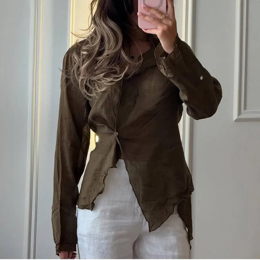 Women Blouses 2026 Spring Summer Long Sleeve Blouse Woman Blouse Shirt Office Elegant Work Shirt Top Blusas Mujer De Moda