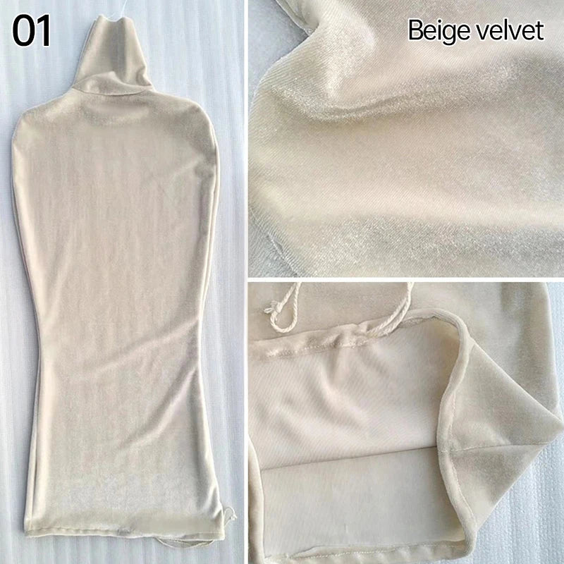 Wedding Dress Women's Mannequin Body Cover Display Replacement Dress Form Velvet Upper Body Makeup Bottoming Shirt
