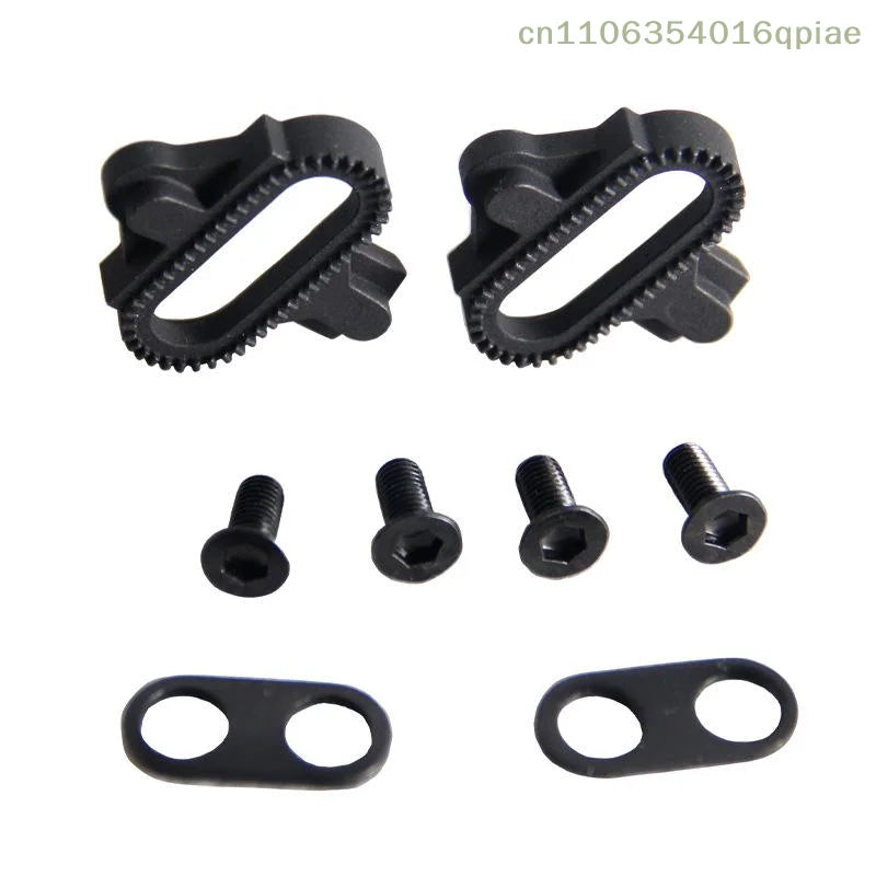 （Summer4）1 Set Bicycle Accessories Mountain Bike Shoes Cleats Multi-Release SPD Pedal Cycling Shoes Clips Kit For SH51