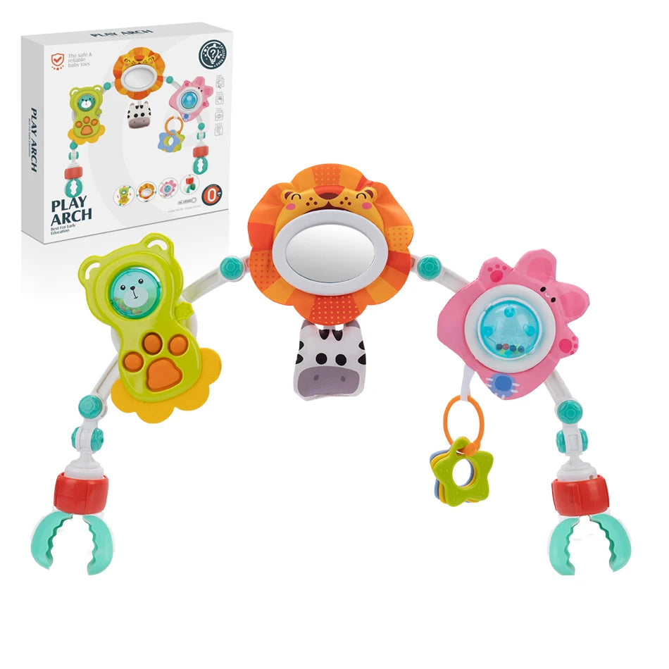 Baby Stroller Arch Toys Bouncer Toy Pram Activity Arch Toys Fine Motor Skills Toys Sensory Development Baby Car S