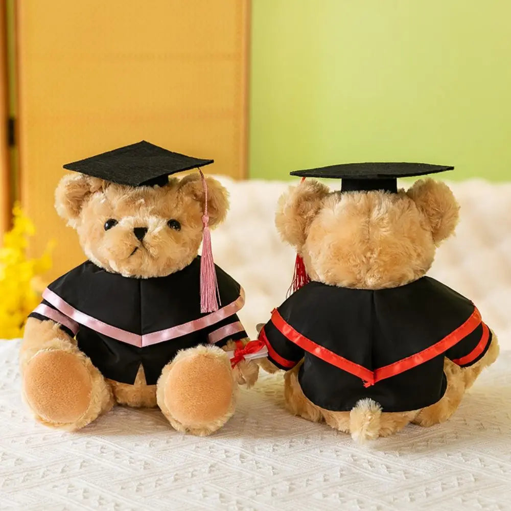 Graduation Suit Fits 30Cm  Bear Clothes Accessories Make Your Own Stuffed Animal Dolls Toy Graduation Party Gift